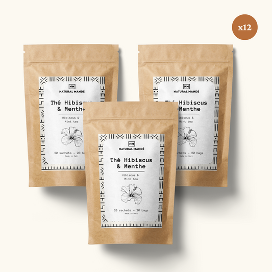 Douzaine I Infusion Hibiscus Menthe I 100% Naturel