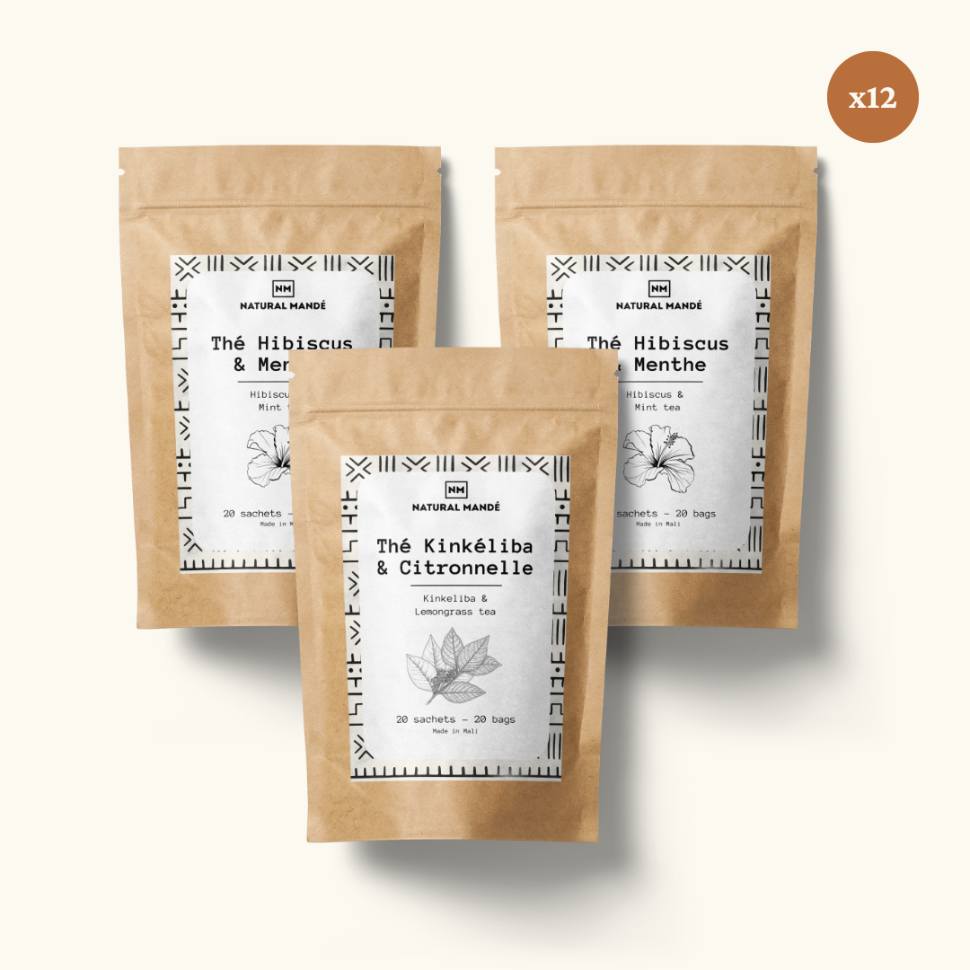 Douzaine I Natural Mandé I Infusion Kinkéliba Citronnelle I 100% Naturel
