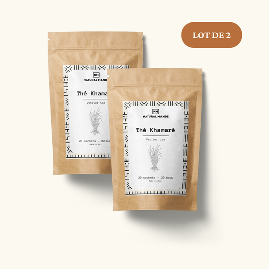 Lot de 2 I Natural Mandé I Infusion Khamaré Vétiver I 20 sachets I 100% Naturel